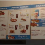 Auntie Anne’s Menu USA Prices 2026 featuring pretzels, nuggets, drinks and dips