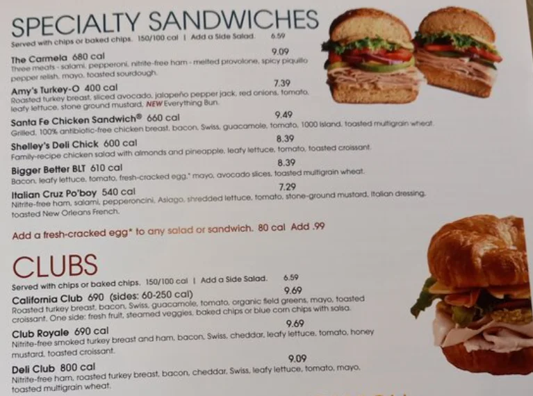 Jason’s Deli Menu USA Prices 2026 with sandwiches, salads, soups, and catering options