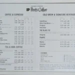 Peet’s Coffee Menu USA Prices 2026