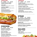 Quiznos Menu USA Prices 2026 with toasted subs and menu items
