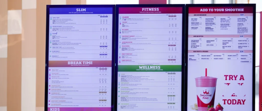 Smoothie King Menu USA Prices 2026 with smoothies, bowls and refreshers