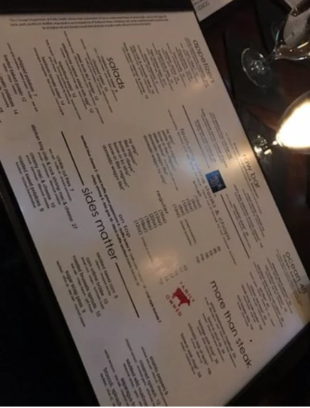 Steak 48 Menu USA Prices 2026 with premium steaks, seafood, sides and desserts