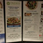 Taziki’s Menu USA Prices 2026 with Mediterranean gyros, pitas, feasts, sides, and catering options