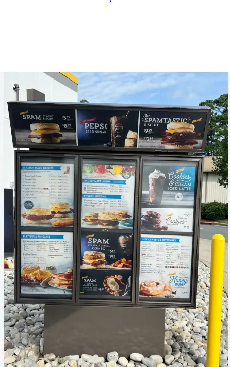 Biscuitville menu prices featuring scratch-made biscuits, breakfast platters, sides and drinks