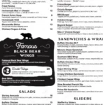 Black Bear Diner menu with breakfast, lunch and dinner options in the USA