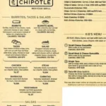 Chipotle menu USA prices 2026 featuring burritos, bowls, tacos, salads, sides, drinks, and guacamole