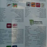 FiiZ Menu USA specialty sodas, frozen drinks, energy drinks and snacks
