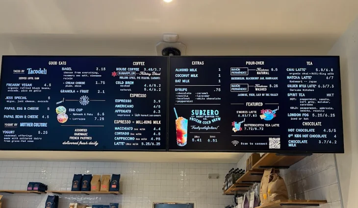 Merit Coffee menu and specialty coffee drinks in Austin