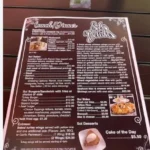 Sol Delish menu featuring Southern soul food, seafood, brunch, and American dishes
