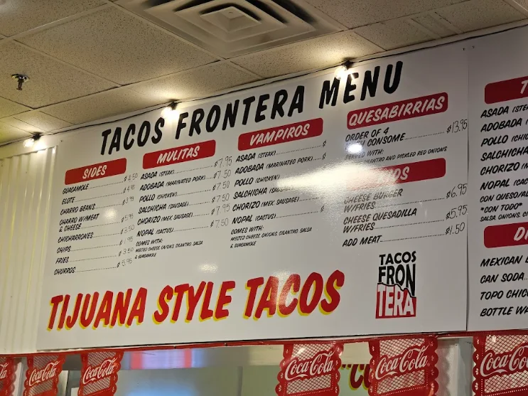 Tacos Frontera tacos with fresh toppings