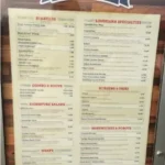 Walk-On’s Sports Bistreaux menu with burgers, seafood, Cajun dishes and desserts