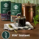Starbucks VIA Instant coffee varieties and menu prices in 2026