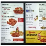 Bojangles menu featuring Southern-style fried chicken, buttermilk biscuits, seasoned fries, and popular meal options.