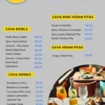 CAVA menu prices and Mediterranean bowls in New York