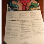 Mi Cocina menu with popular Tex-Mex dishes and menu prices