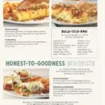 Perkins menu with prices featuring breakfast platters, burgers, homestyle dinners, and bakery pies