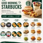 Starbucks Breakfast Menu Prices 2026 with breakfast sandwiches, wraps and egg bites