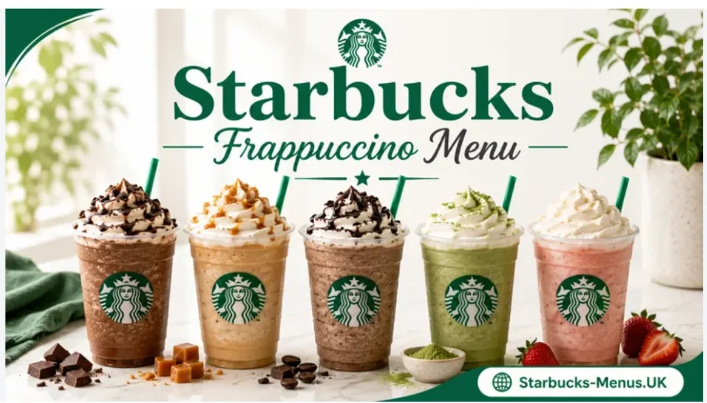 Starbucks Frappuccino Blended Beverage Menu Prices 2026